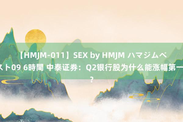 【HMJM-011】SEX by HMJM ハマジムベスト09 6時間 中泰证券：Q2银行股为什么能涨幅第一？