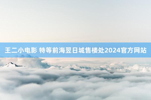 王二小电影 特等前海翌日城售楼处2024官方网站